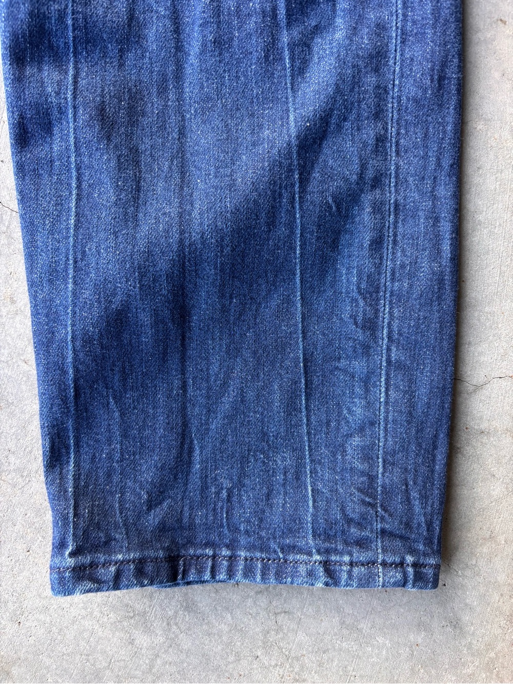 Hudson Blake Slim Straight Jeans Mens 33 x 34 Distressed Dark Wash Button Fly - Picture 6 of 8